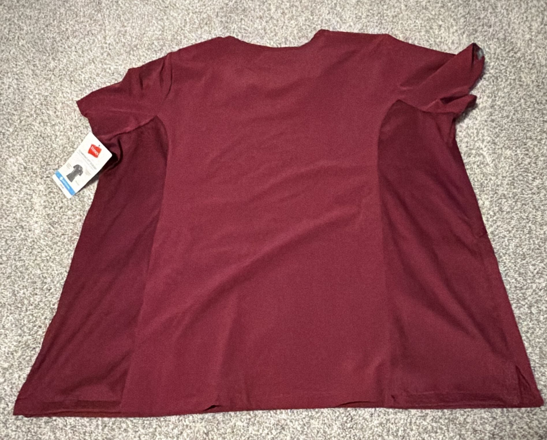 Hanes- Comfort Fit Scrubs Women's V-Neck Scrub Top Afternoon Burgundy XL 7
