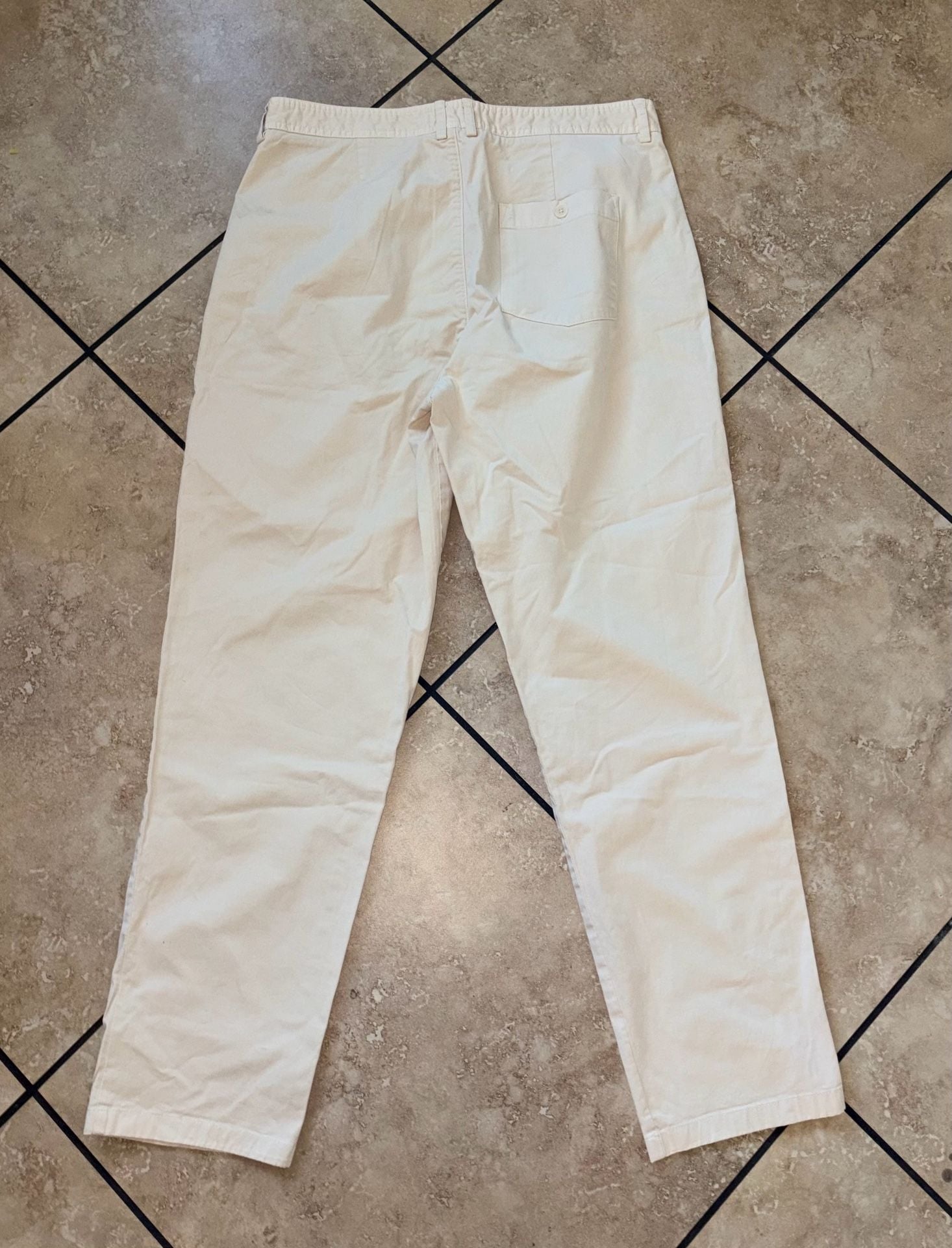 Wax London Pleated Trousers Cream Size 34 4
