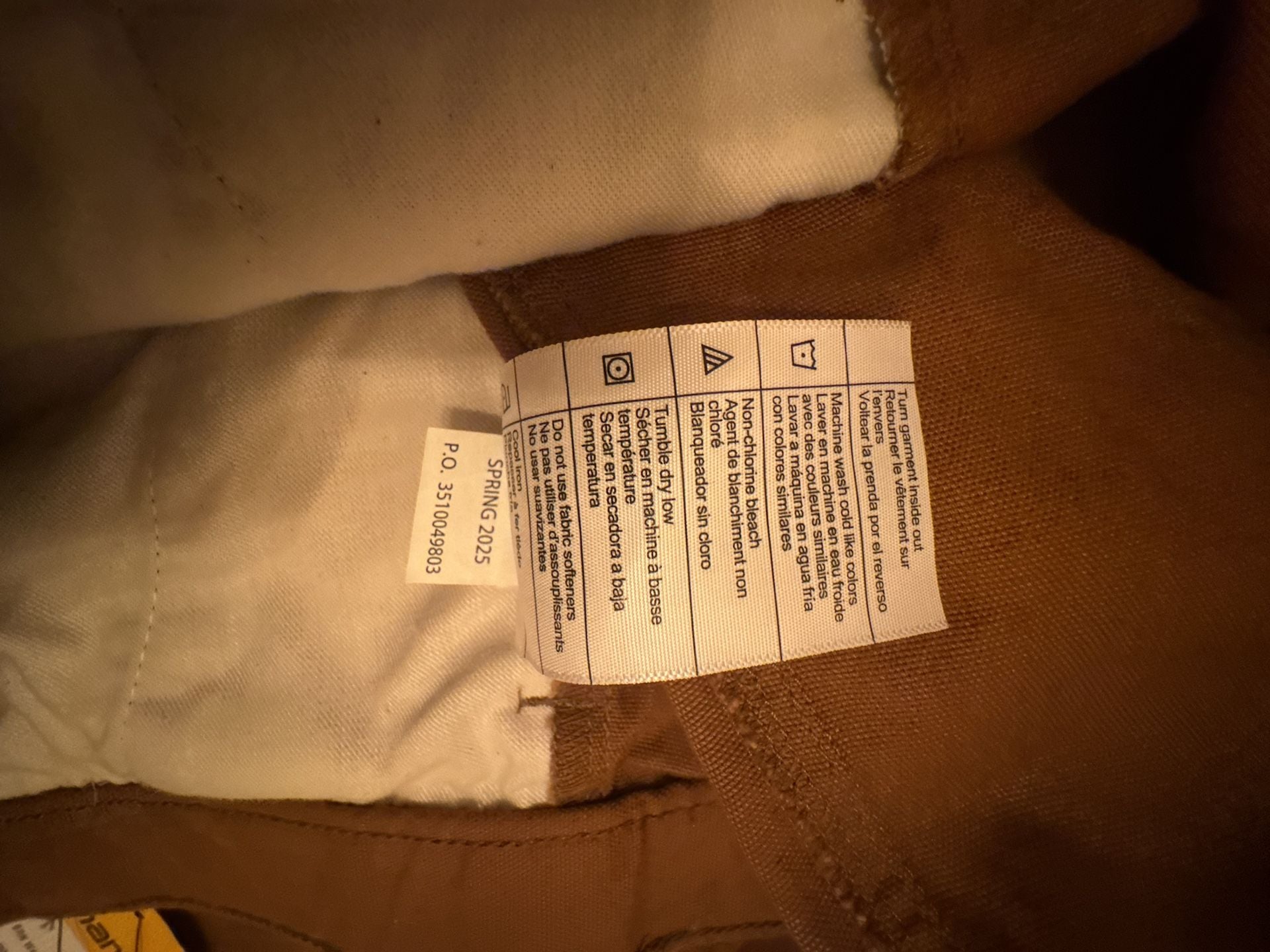 NWT Carhartt Rugged Flex Canvas Jogger Pants Men’s 40 Short Brown BN6889-M 12
