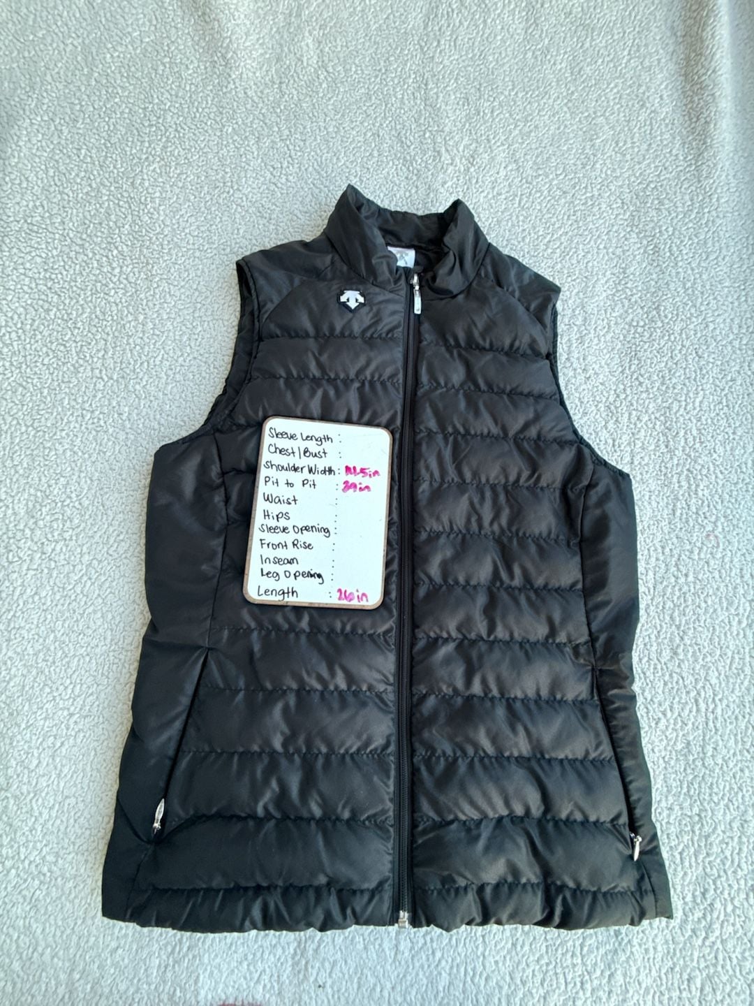Descente Sarah Featherless 700 Fill DWR Insulated Vest Womens Size 8 US 4