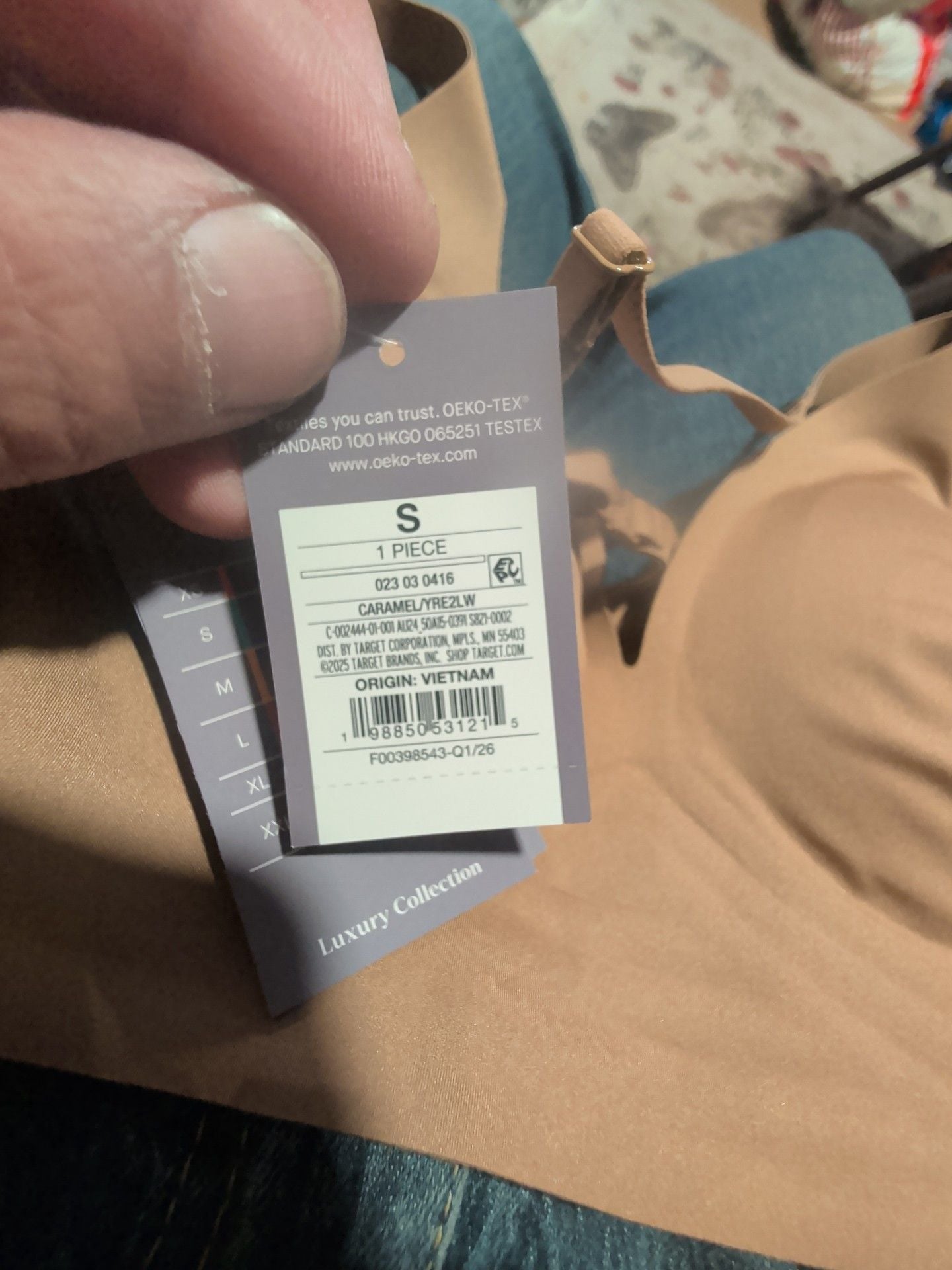 Auden Luxury Collection Seamless Wireless Bra Caramel Size S 3