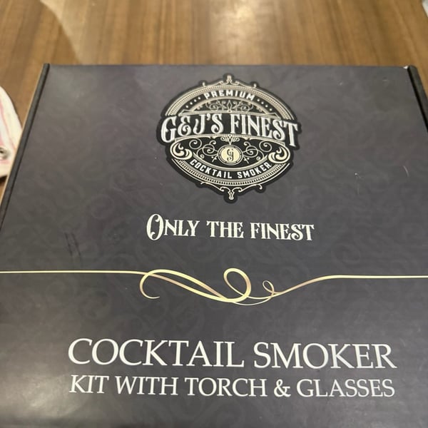 G&J's Finest Premium Cocktail Smoker Kit with Torch & Glasses