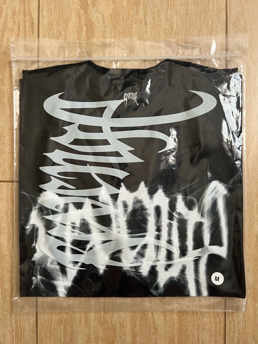 Revenge Smoke Arch Logo T-shirt Black Size Medium 2