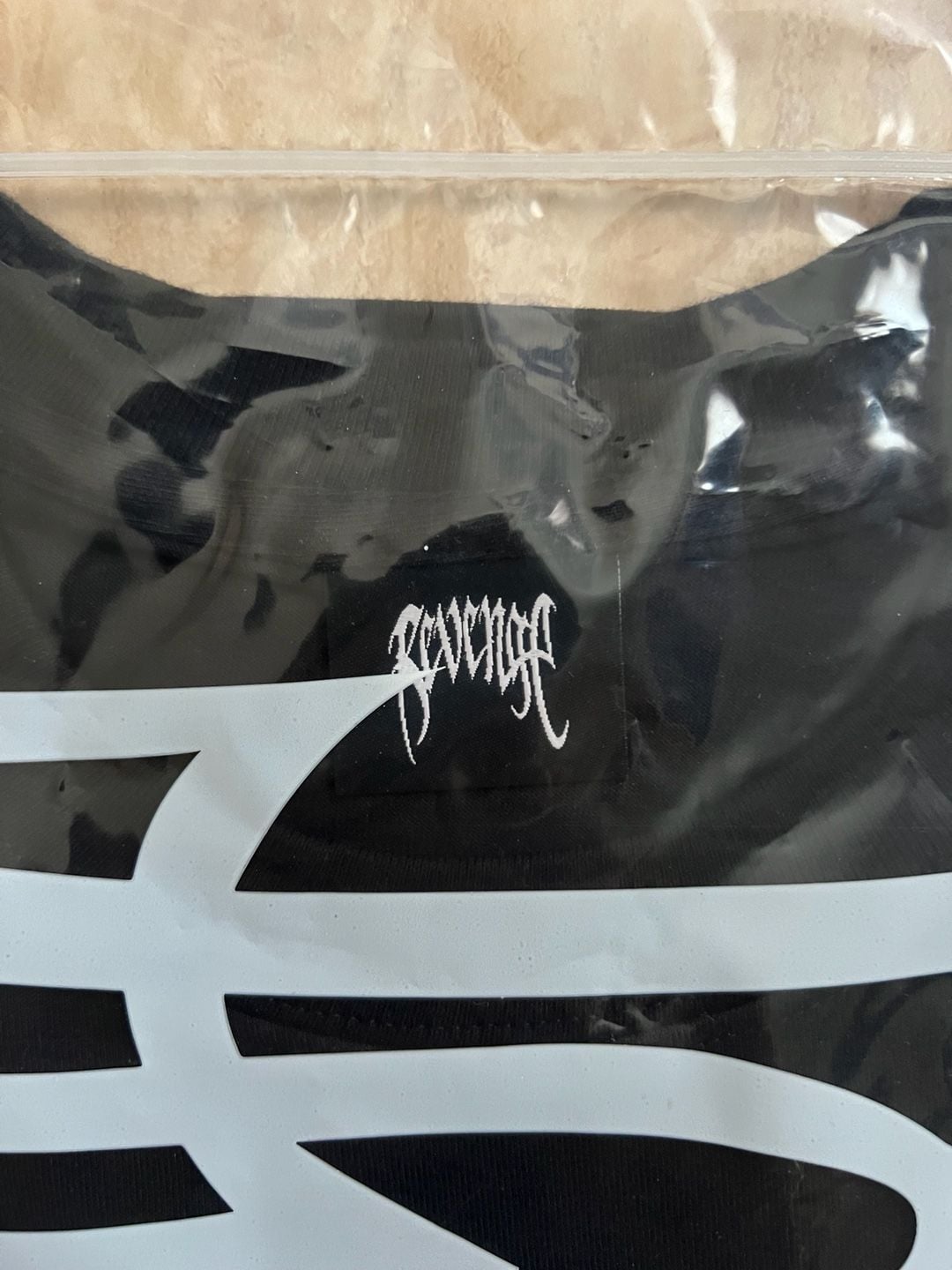 Revenge Smoke Arch Logo T-shirt Black Size Medium 6