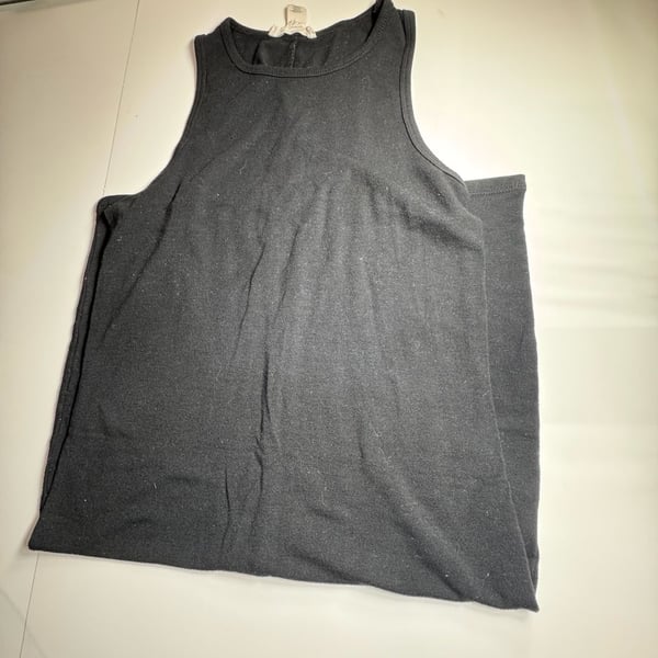 H&M Black Cotton Crewneck Sleeveless Tank Top