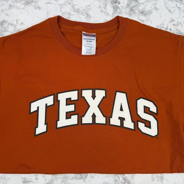 Texas Longhorns Short Sleeve T-Shirt Burnt Orange Size Medium