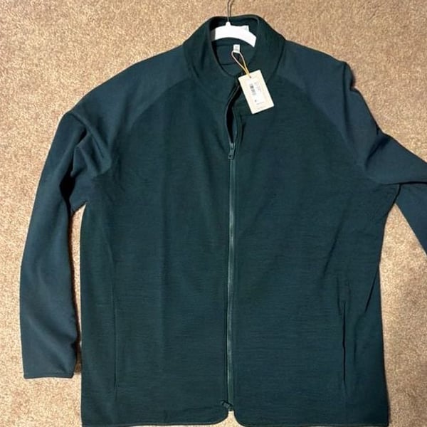 Peter Millar Men's Vista Full-Zip Jacket Nordic Pine Size XL MF25EK43