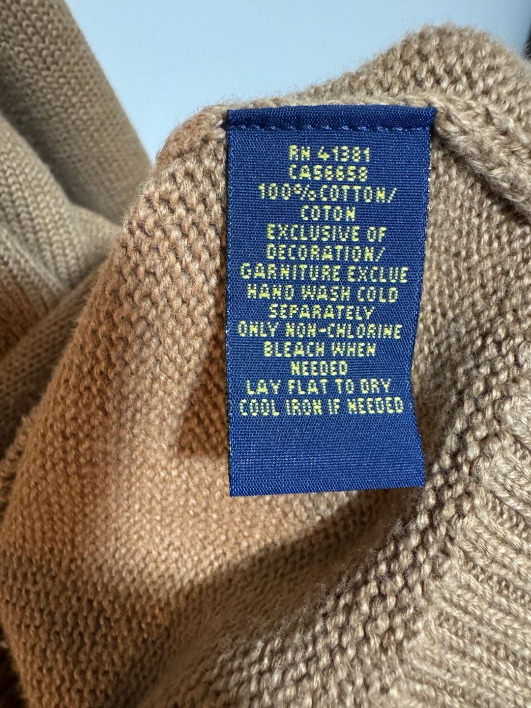 Polo Ralph Lauren Men's Brown Knit Mock Neck Button Pullover Size S 8