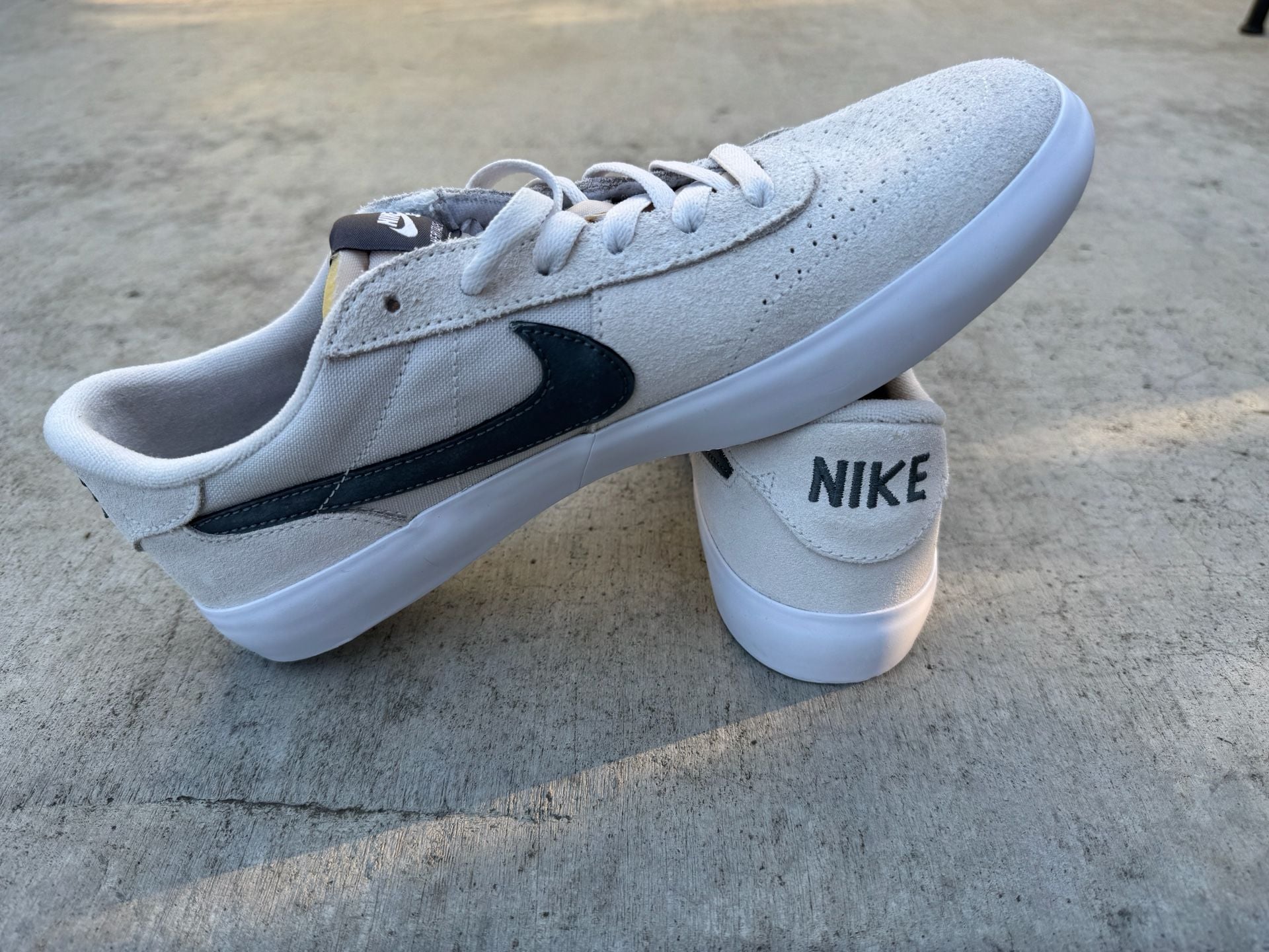 Nike SB Heritage Vulc Vast Grey Iron Grey Skateboarding Shoes 3