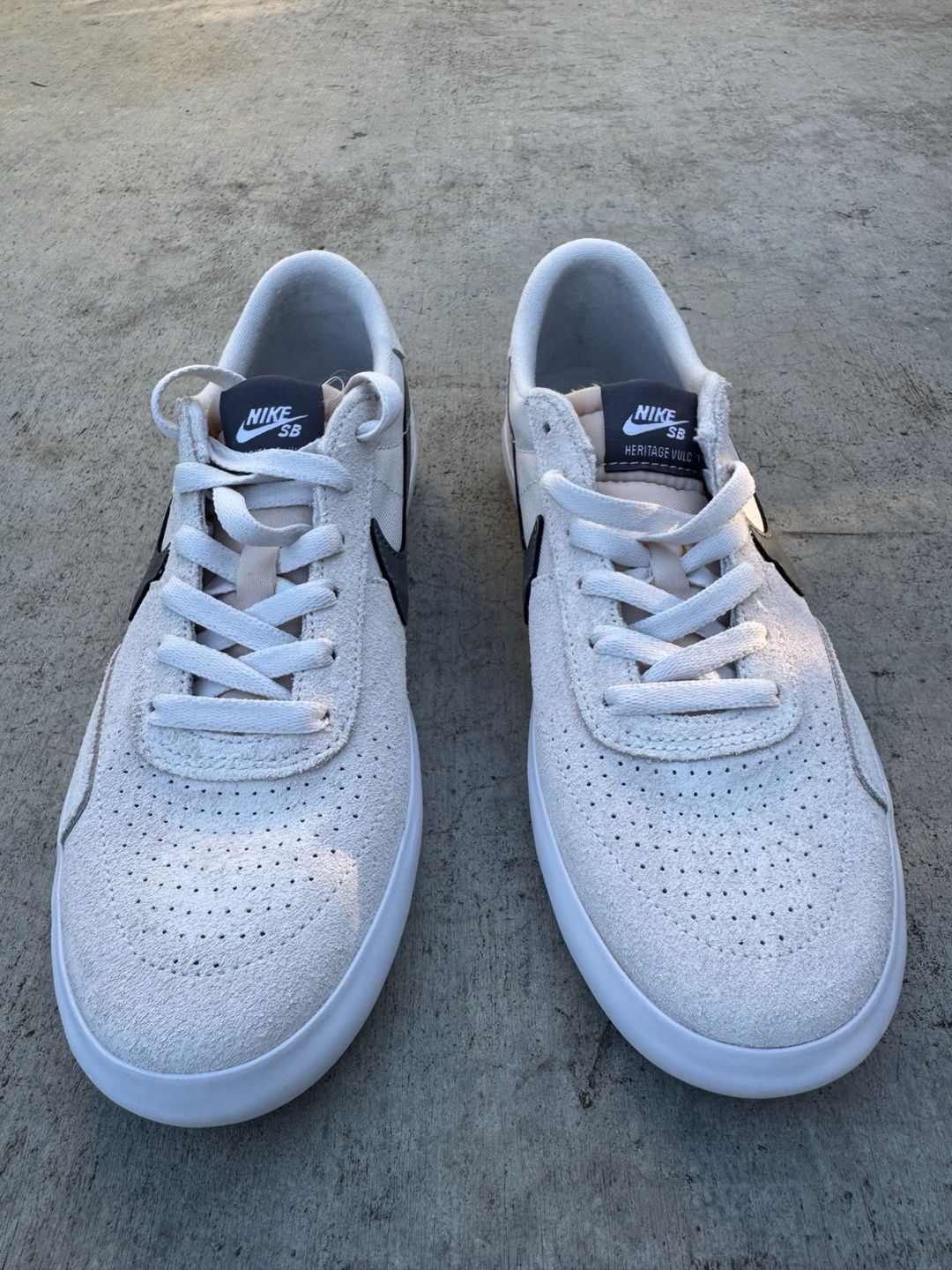 Nike SB Heritage Vulc Vast Grey Iron Grey Skateboarding Shoes 5