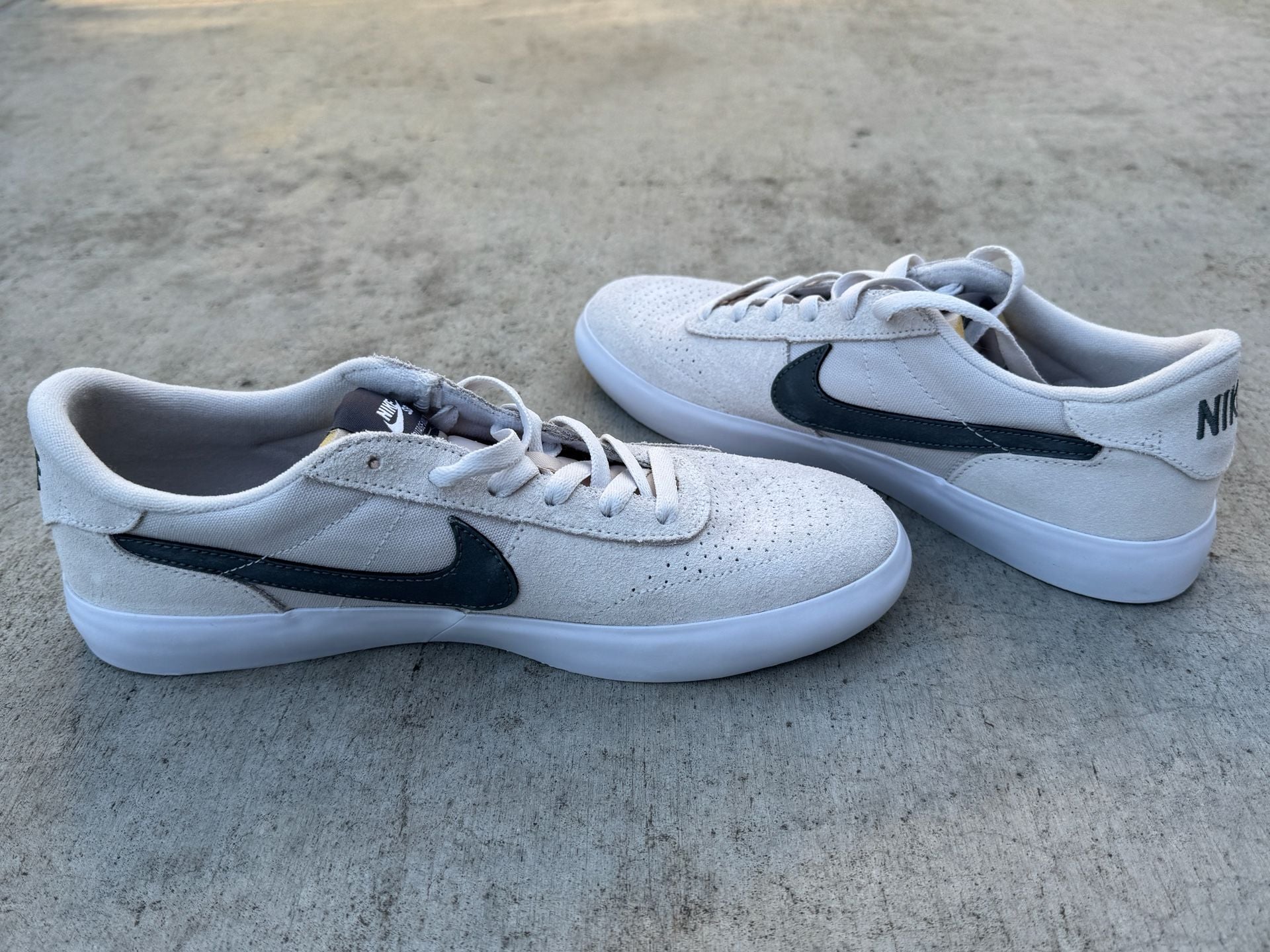 Nike SB Heritage Vulc Vast Grey Iron Grey Skateboarding Shoes 6