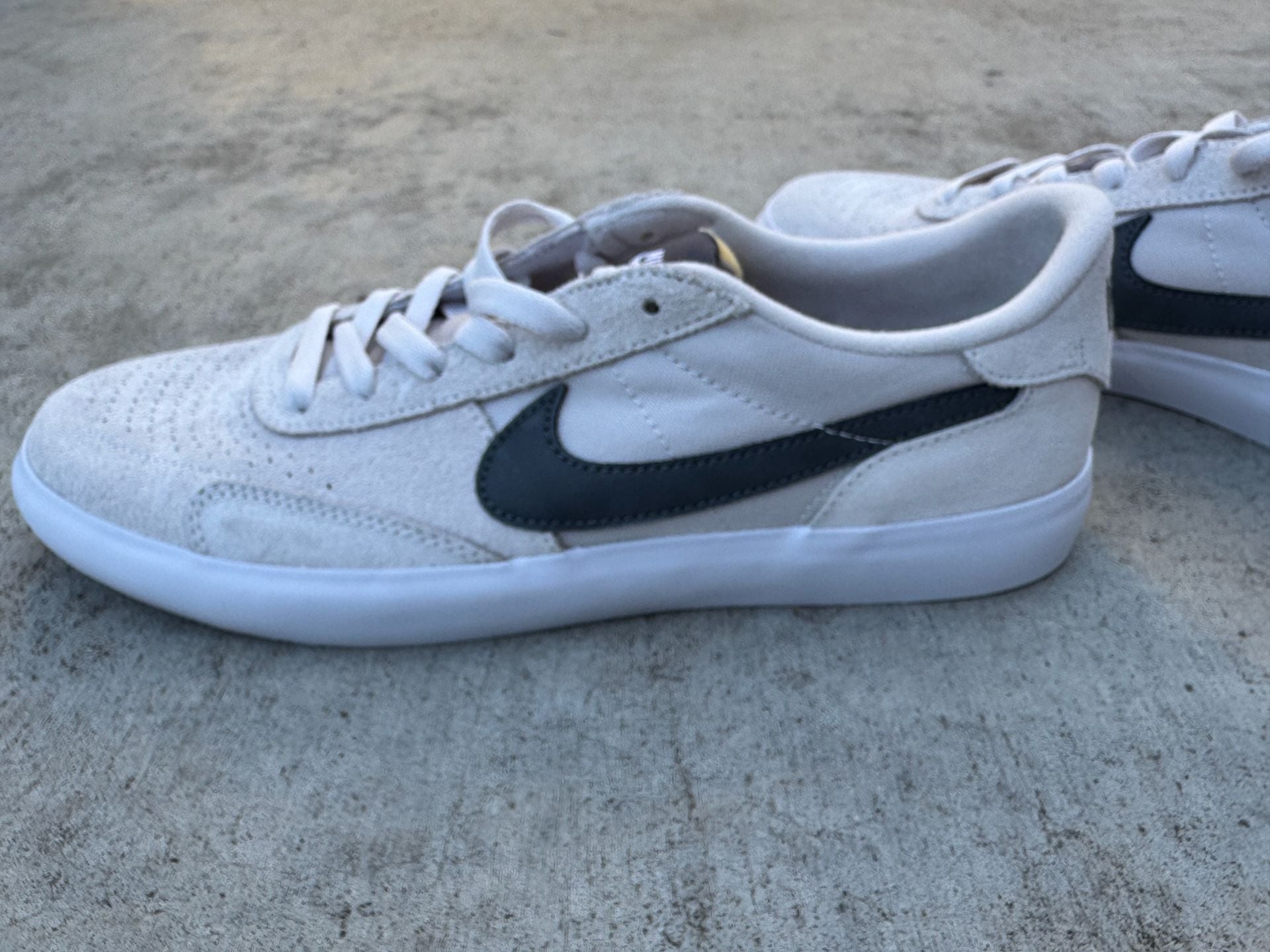 Nike SB Heritage Vulc Vast Grey Iron Grey Skateboarding Shoes 7