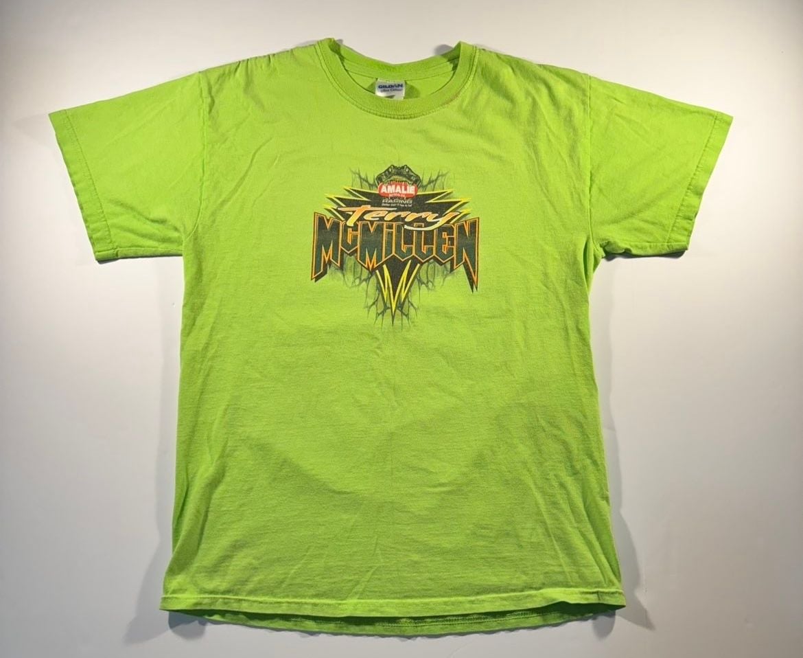Gildan Ultra Cotton Terry McMillen Amalie Motor Oil Racing Top Fuel Dragster tee 2