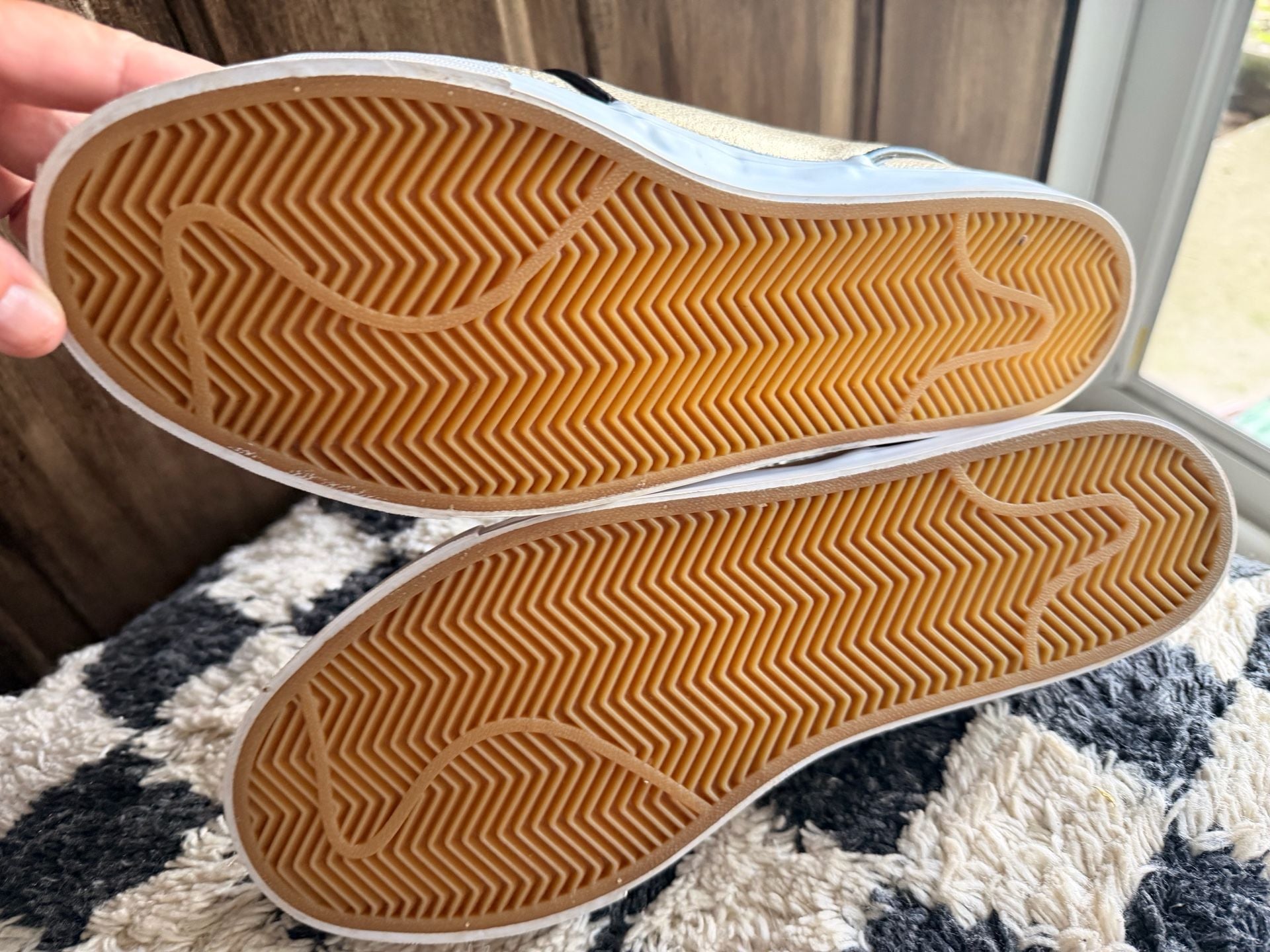 Nike SB Zoom Stefan Janoski L Metallic Gold Black White Skate Shoes 6