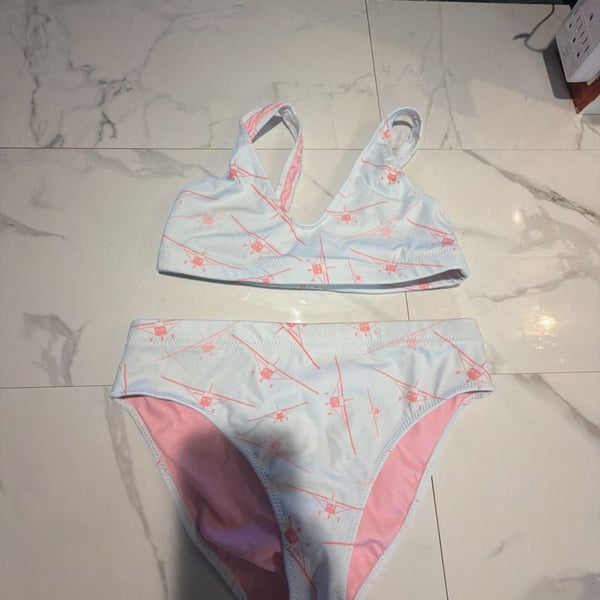 Avihats The 172 Cessna Airplane Print Bikini Set Size L