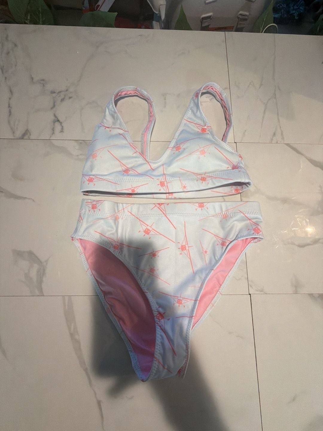 AVIHATS High Waisted Bikini Light Blue Size M ID #023 1