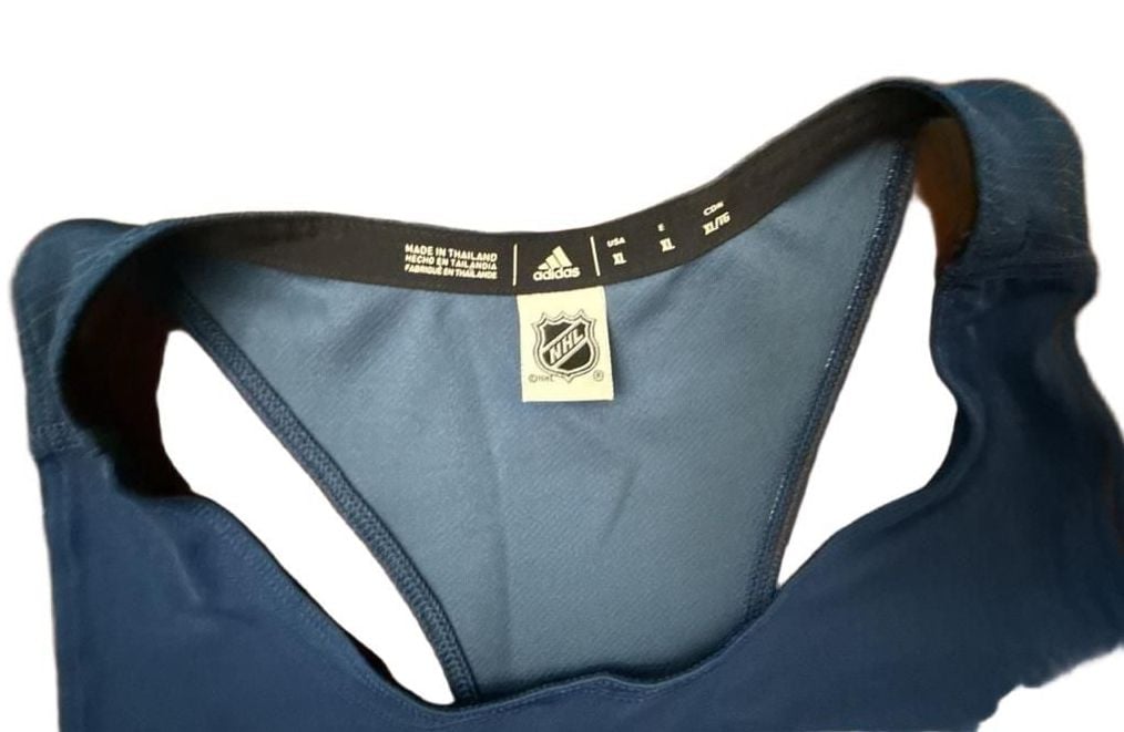 Adidas Tampa Bay Lightning NHL Women's Blue Racerback Tank Top Size XL 3