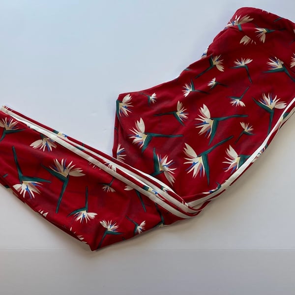 Adidas Originals x Thebe Magugu Plus Size Bird of Paradise Floral Leggings 3x