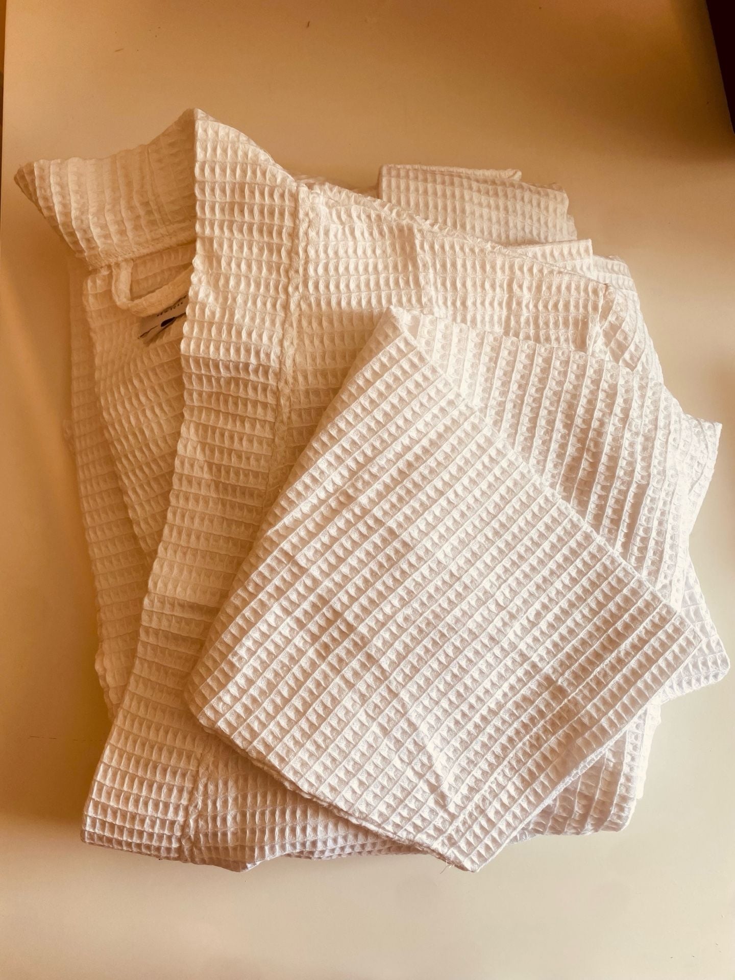 Kassatex New York White Waffle Weave Spa Bathrobe Size L/XL 3