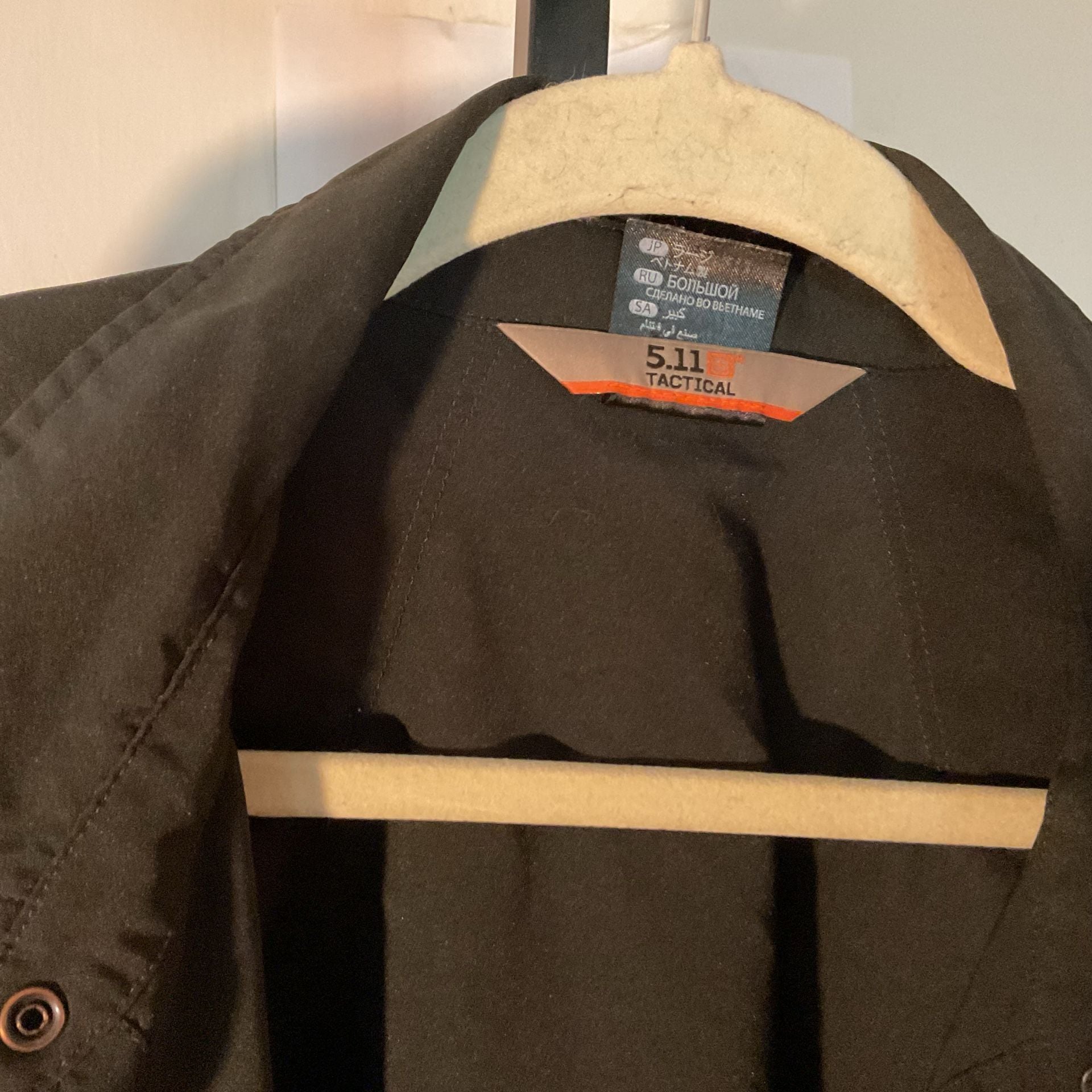 5.11 Tactical Men's Black Long Sleeve Button-Up Shirt 3
