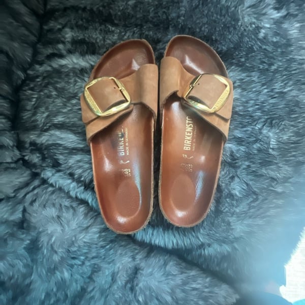 Birkenstock Arizona Big Buckle Sandals Size L9 M7 made in Germany