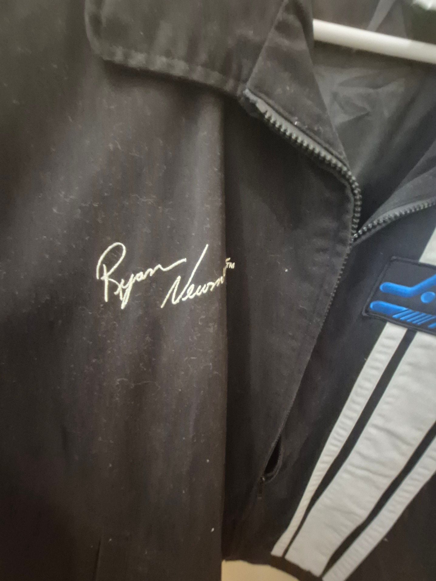 Team Caliber Ryan Newman Nascqr Alltel Racing Jacket Men's XL Black 3
