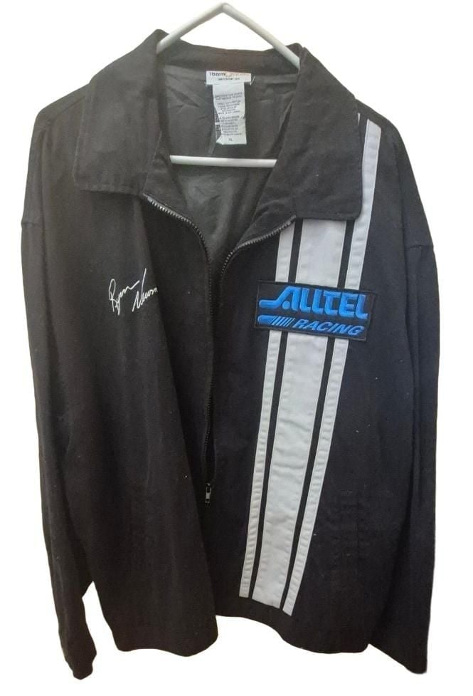 Team Caliber Ryan Newman Nascqr Alltel Racing Jacket Men's XL Black 2