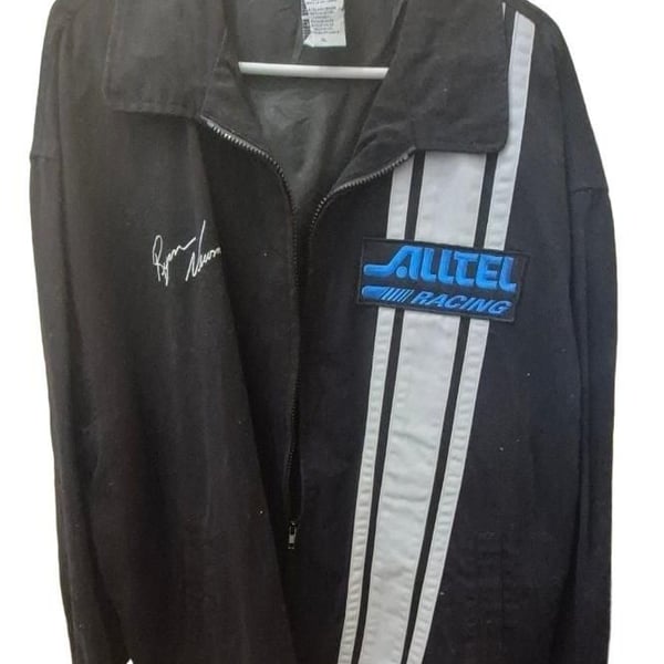 Team Caliber Ryan Newman Nascqr Alltel Racing Jacket Men's XL Black