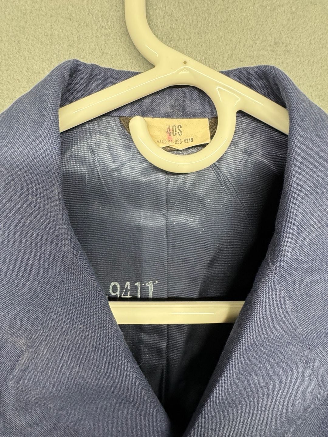 Vintage US Air Force Class A Dress Uniform Jacket and Shirt Set Size 40S 2