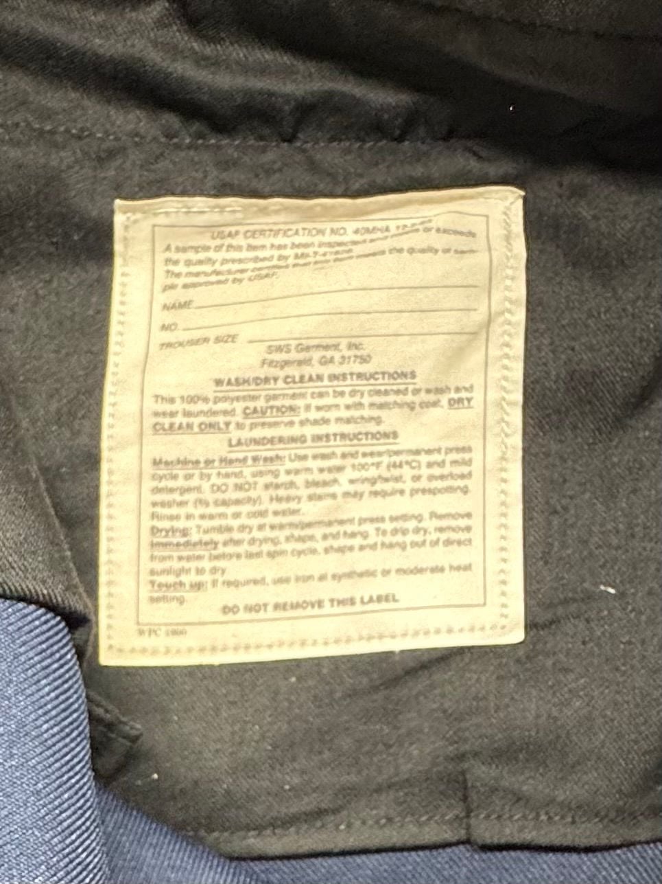 Vintage US Air Force Class A Dress Uniform Jacket and Shirt Set Size 40S 13