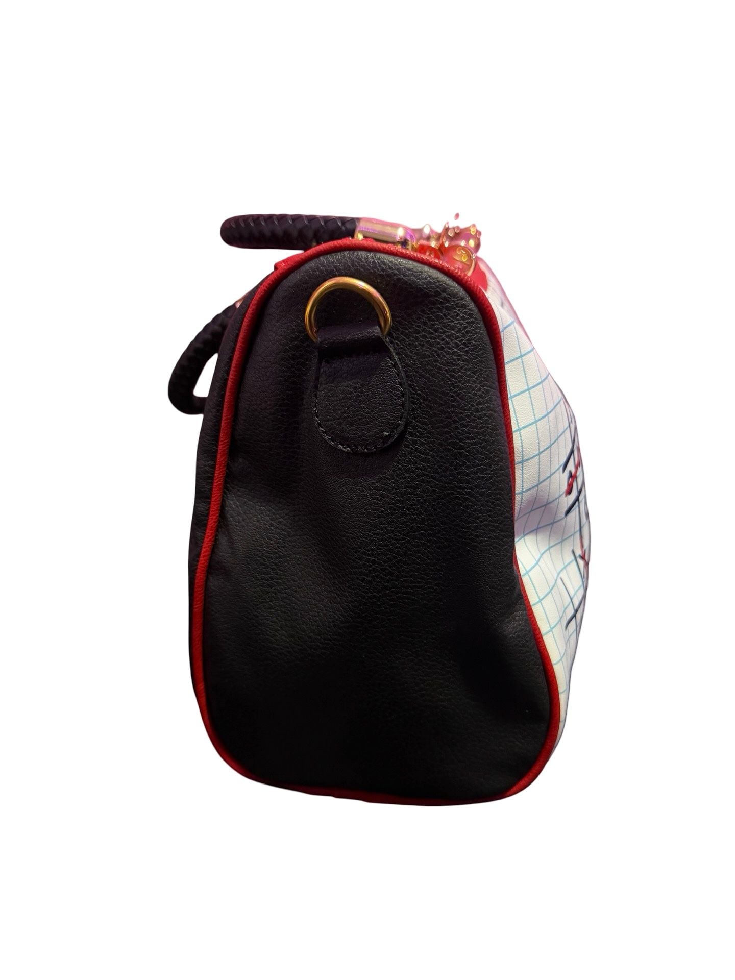Tic-Tac-Toe Notebook Print Handbag with Crossbody Strap 4