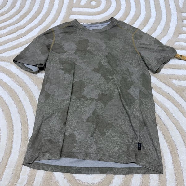 prAna Men's Prospect Heights Short Sleeve Graphic Tee Shirt Rye Harbor Camo XS