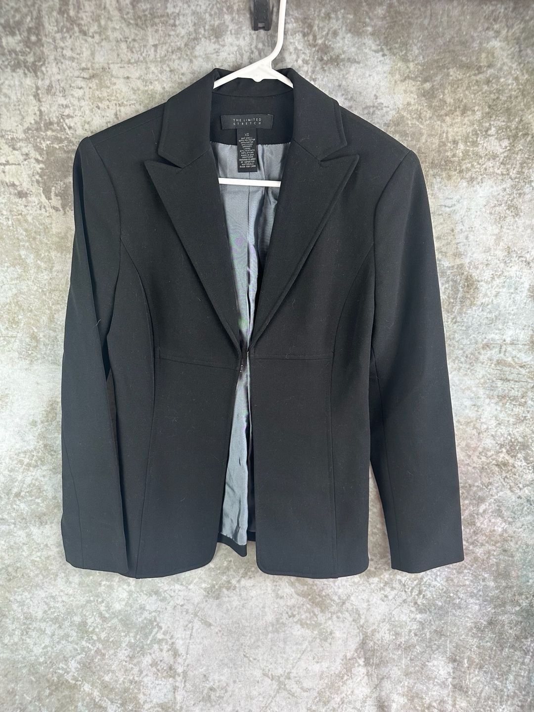 The Limited Stretch Black Notch Lapel Blazer Jacket Women's XS 2