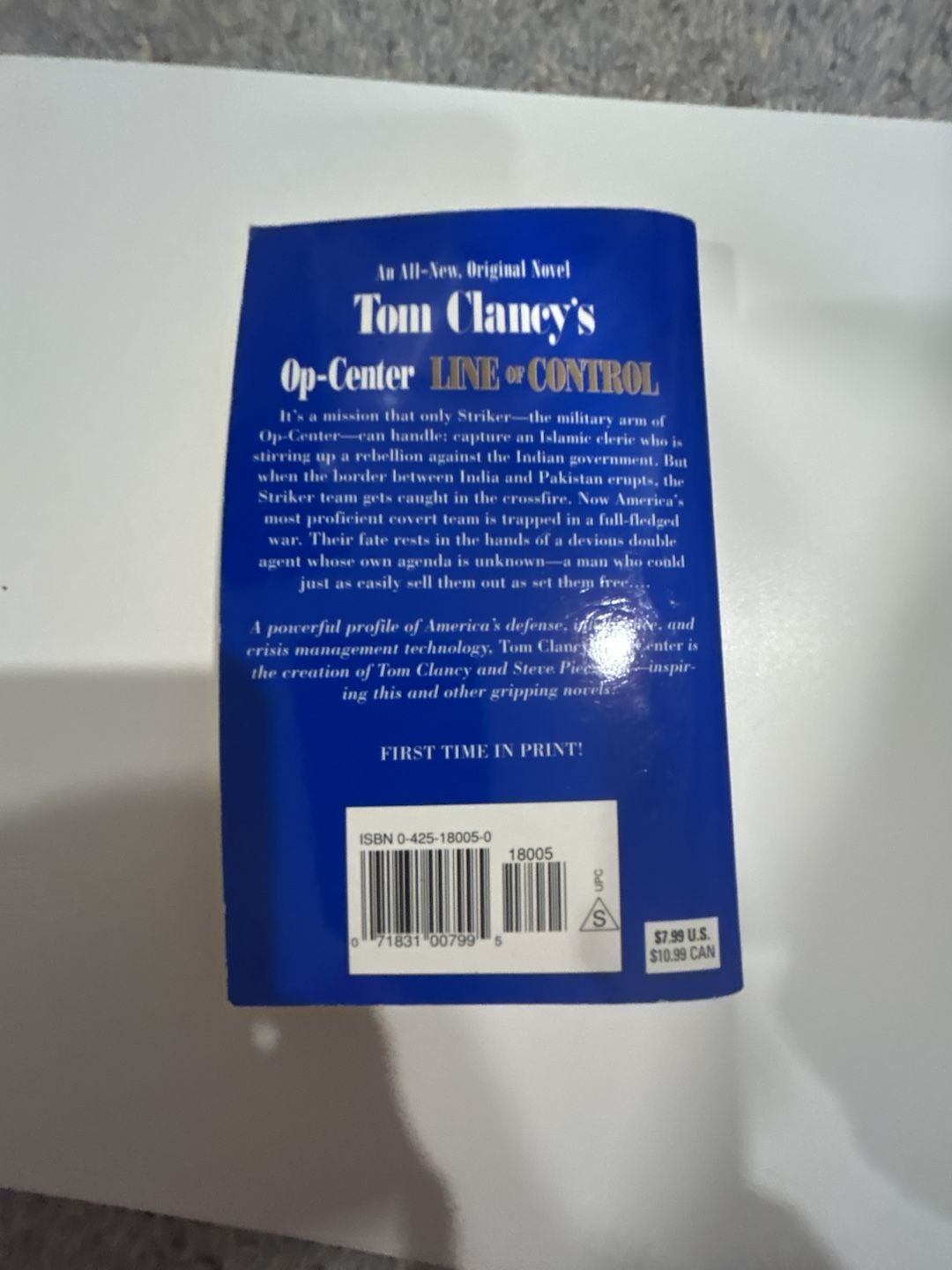 Tom Clancy's Op-Center: Line of Control Paperback Book 2