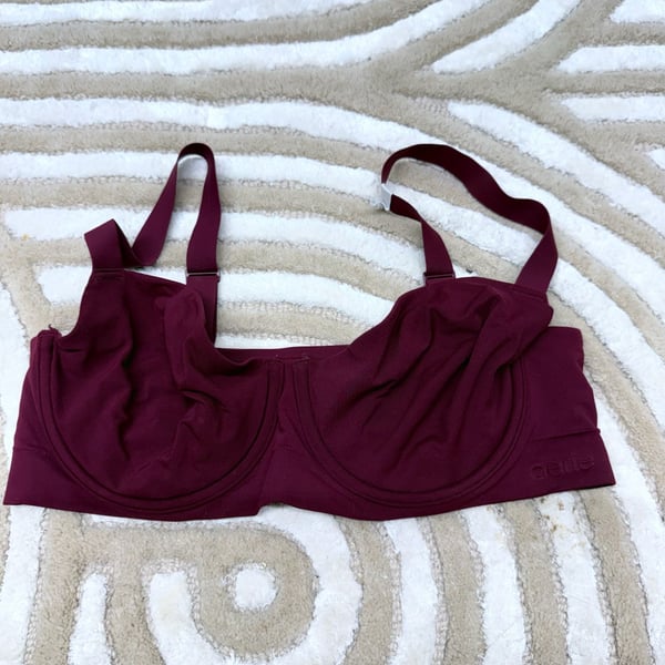 Aerie SMOOTHEZ Seamless Balconette Bra Burgundy Size 38D