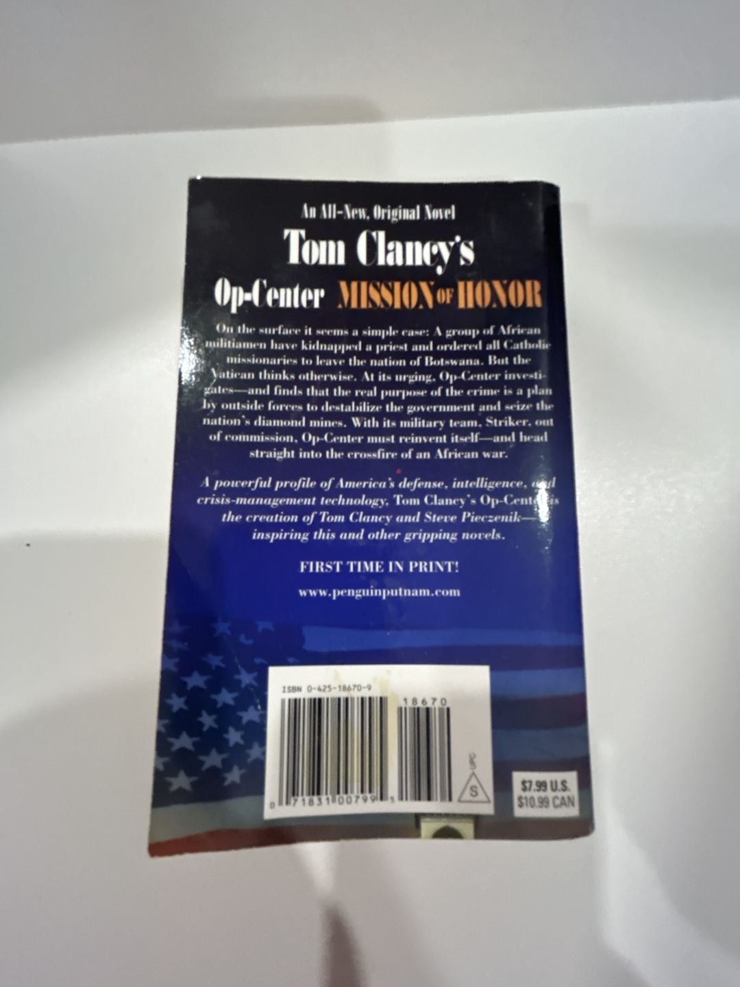 Tom Clancy's Op-Center: Mission of Honor Paperback Novel 2