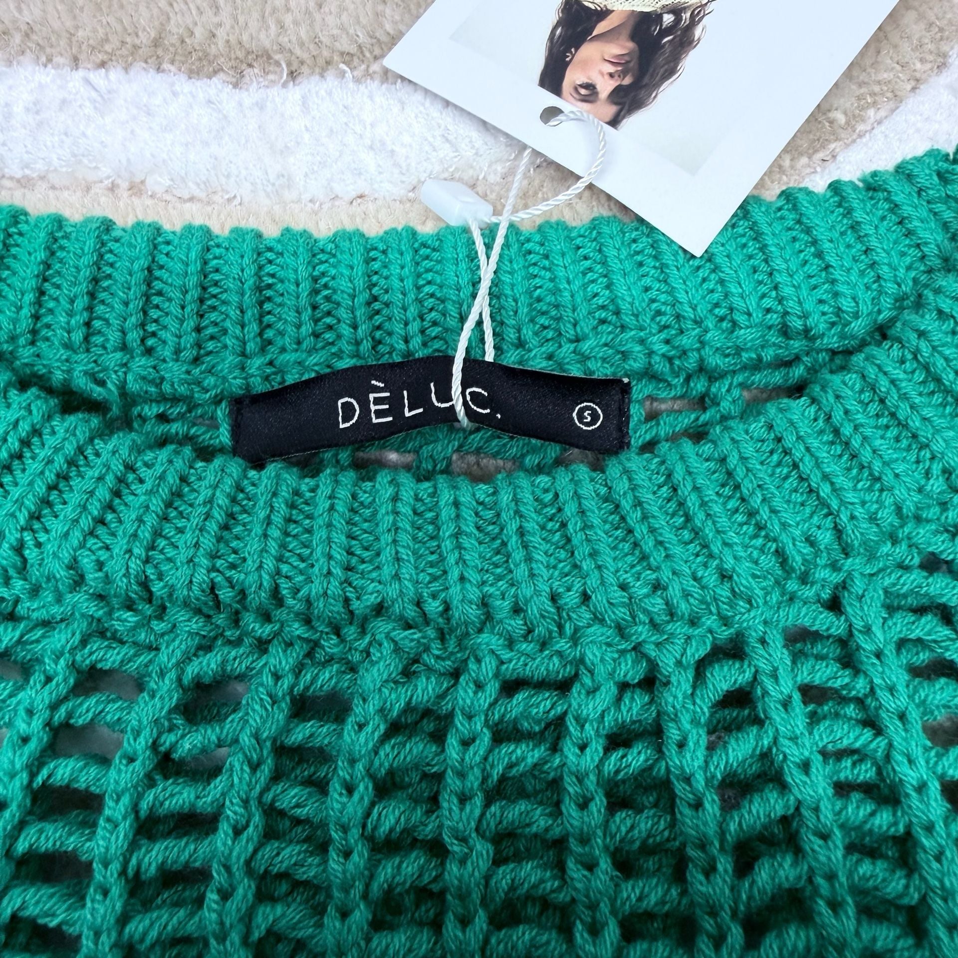 DELUC 9380D Lipari Knit Vest Green S 8