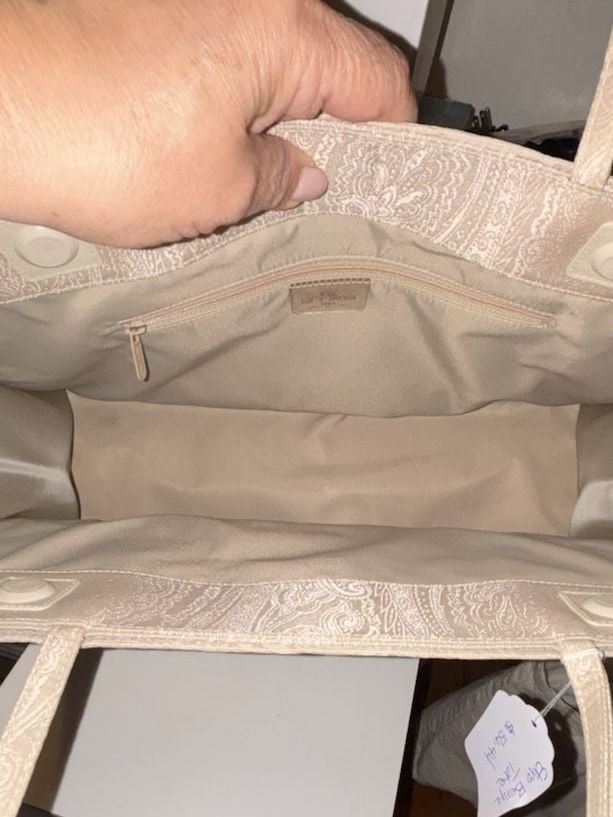 Etro Beige Paisley Jacquard Shoulder Tote Bag 8