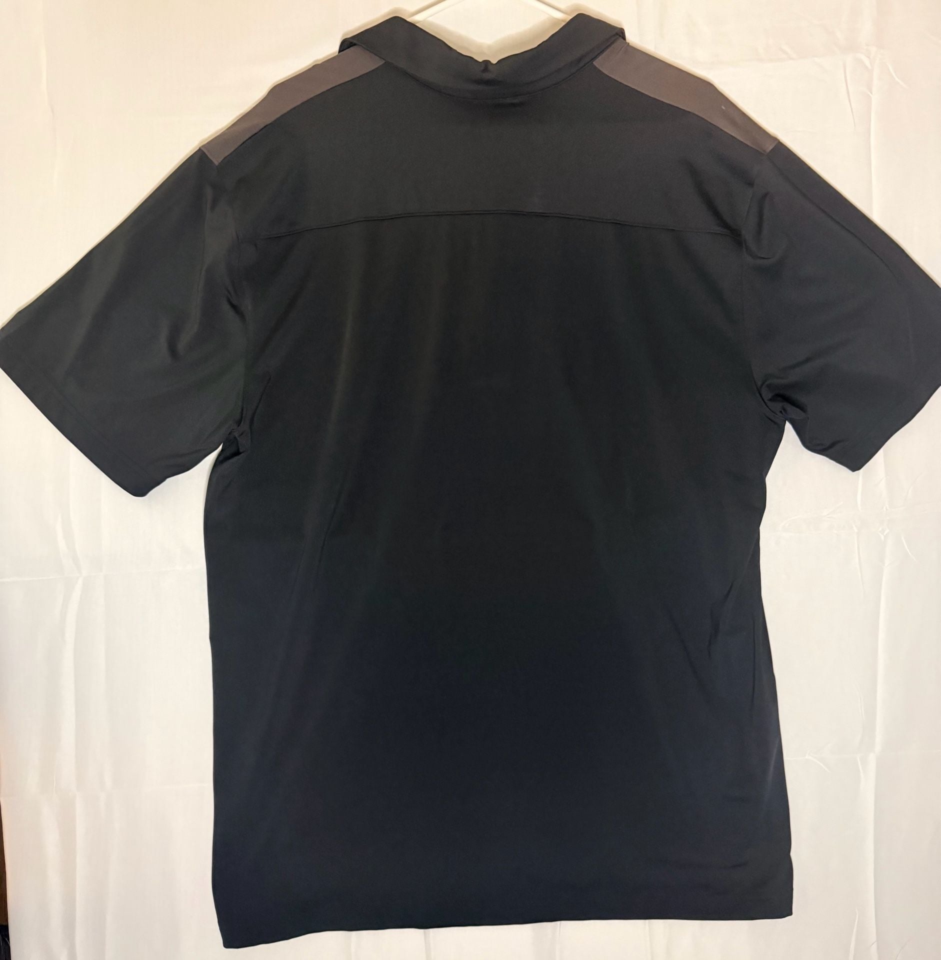Under Armour Victor Polo Shirt Men's XL Black Gray Striped HeatGear Golf 3