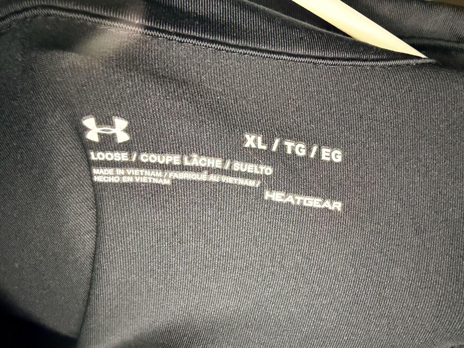 Under Armour Victor Polo Shirt Men's XL Black Gray Striped HeatGear Golf 4