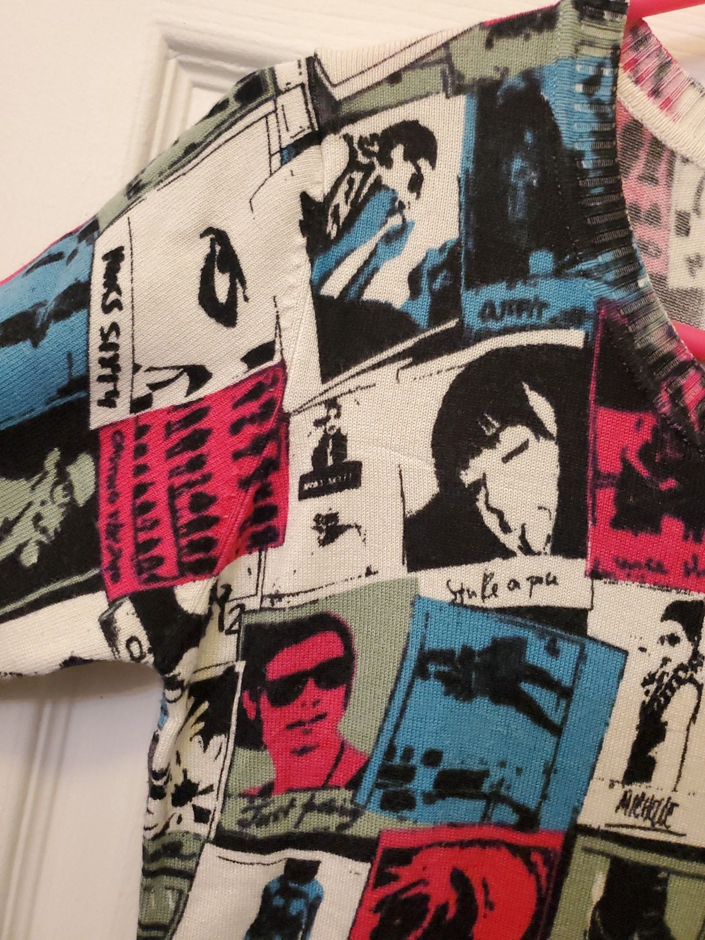 Vintage Y2K Miss Sixty Pop Art Collage Graphic Mini Dress Size XS/S Rare Archive 7