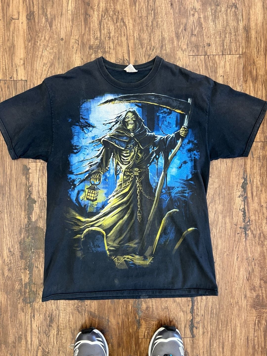 Grim Reaper" Jerzees Size Large Vintage 2010 Short Sleeve Shirt Very Nice! 2