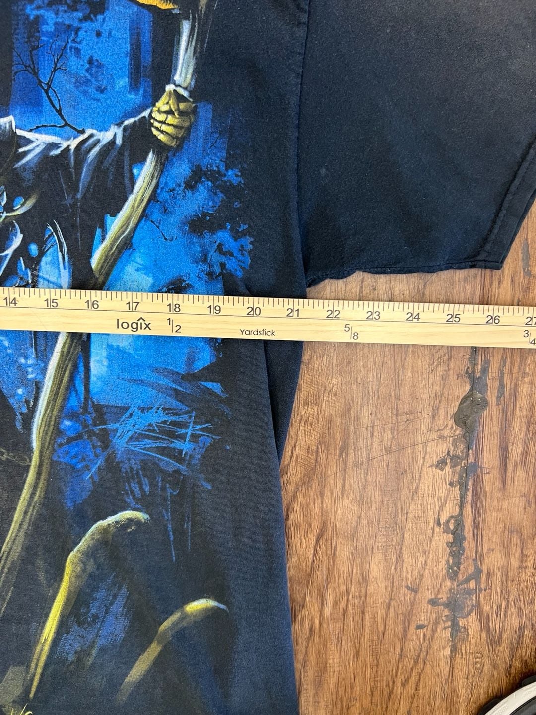 Grim Reaper" Jerzees Size Large Vintage 2010 Short Sleeve Shirt Very Nice! 4