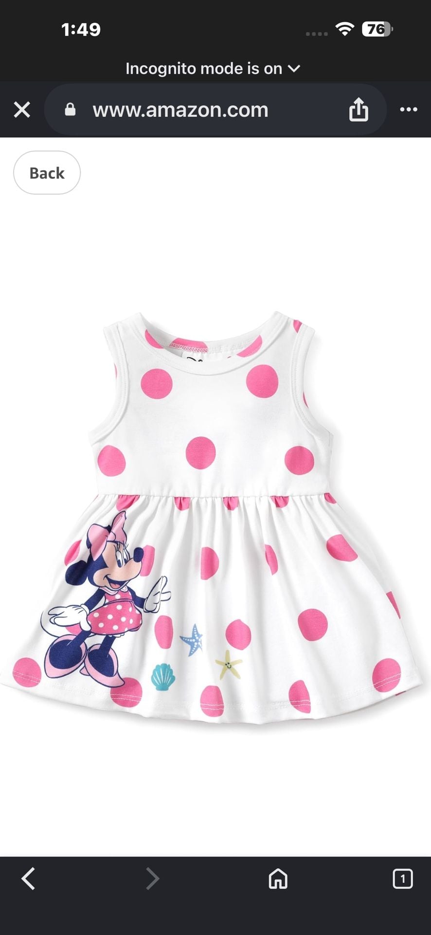 Disney PatPat Minnie Mouse Pink Polka Dot Sleeveless Casual Dress 2