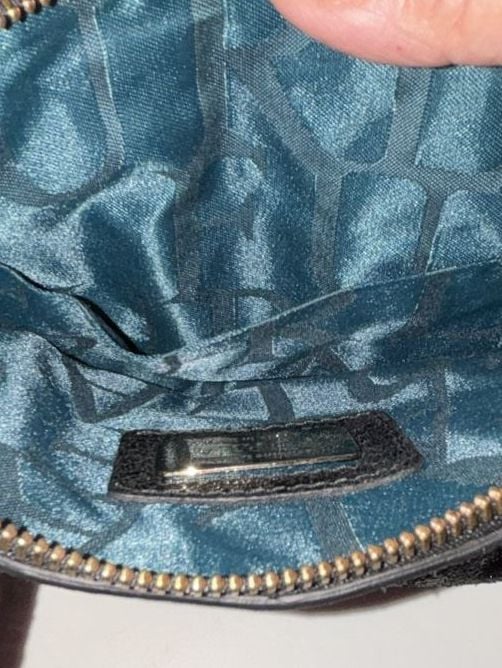 Furla Black Metallic Genuine Leather Mini Dome Satchel Crossbody Bag 7