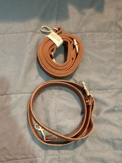 Set of 2 Replacement Purse Straps Brown Crossbody 1