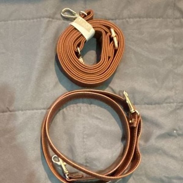Set of 2 Replacement Purse Straps Brown Crossbody