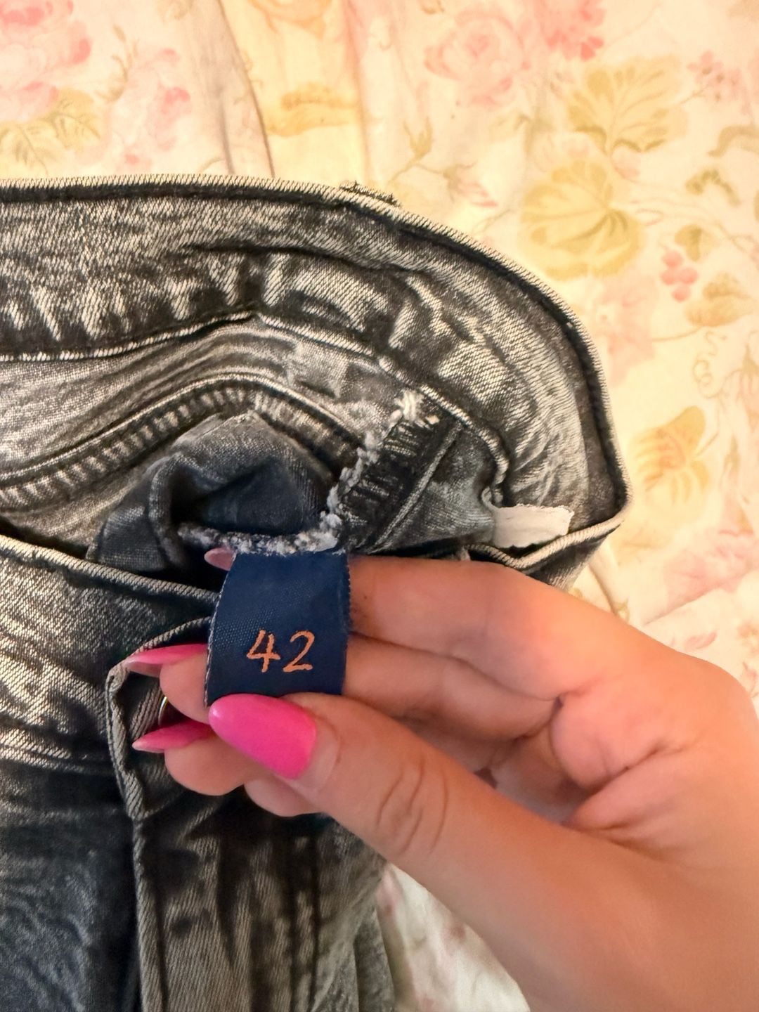 FITELLE Vintage Y2K Beaded Tribal Flame Low Rise Jeans 8