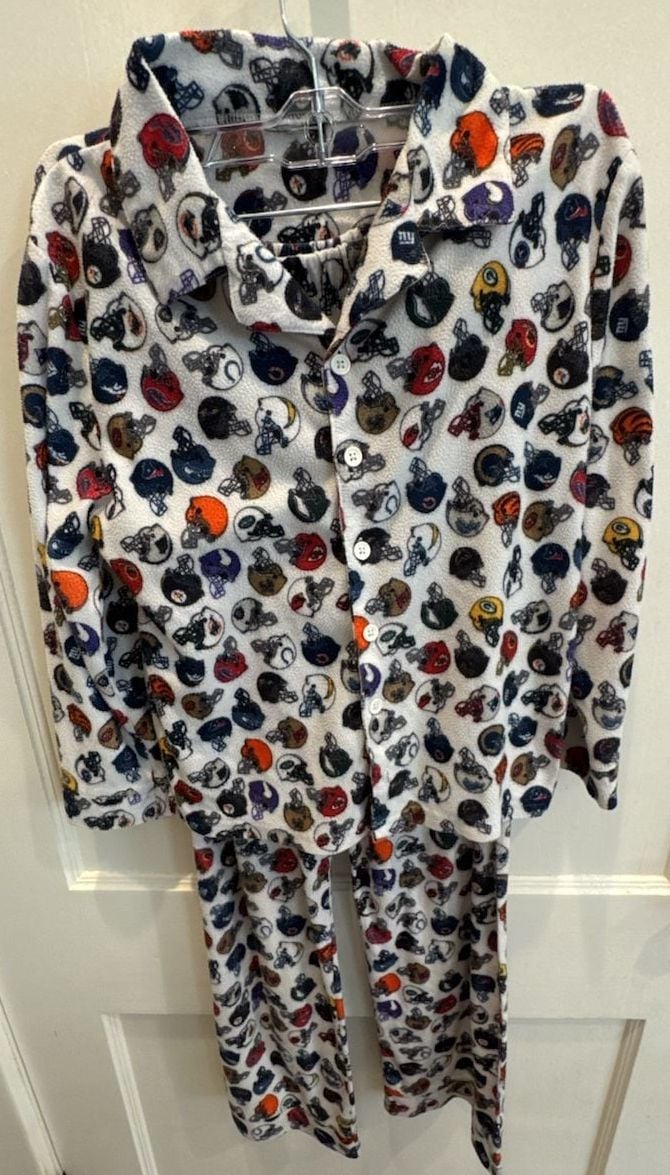 Y2K NFL All Teams Logo Fleece Pajama Set 1
