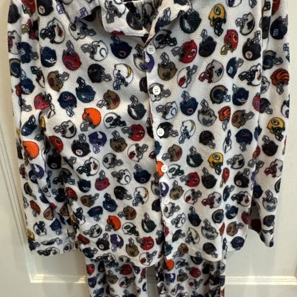 Y2K NFL All Teams Logo Fleece Pajama Set